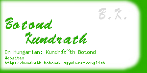 botond kundrath business card